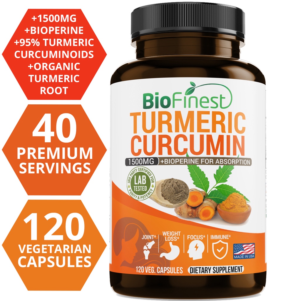 Biofinest Curcumin 1500 Mg 95% - Turmeric Curcumin Capsule recension och pris