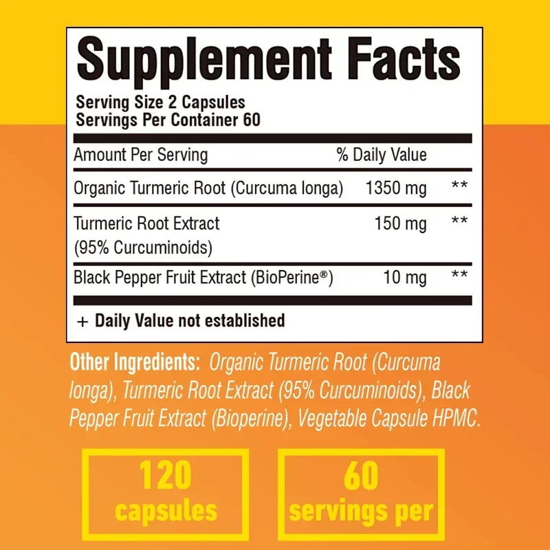 Turmeric Curcumin - Antioxidan - Turmeric Curcumin Capsule recension och pris
