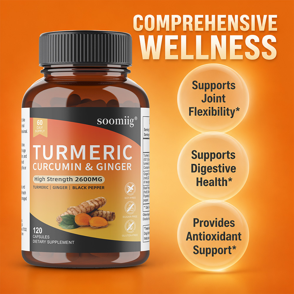 Turmeric Ginger & Black Pepper - Turmeric Curcumin Capsule recension och pris