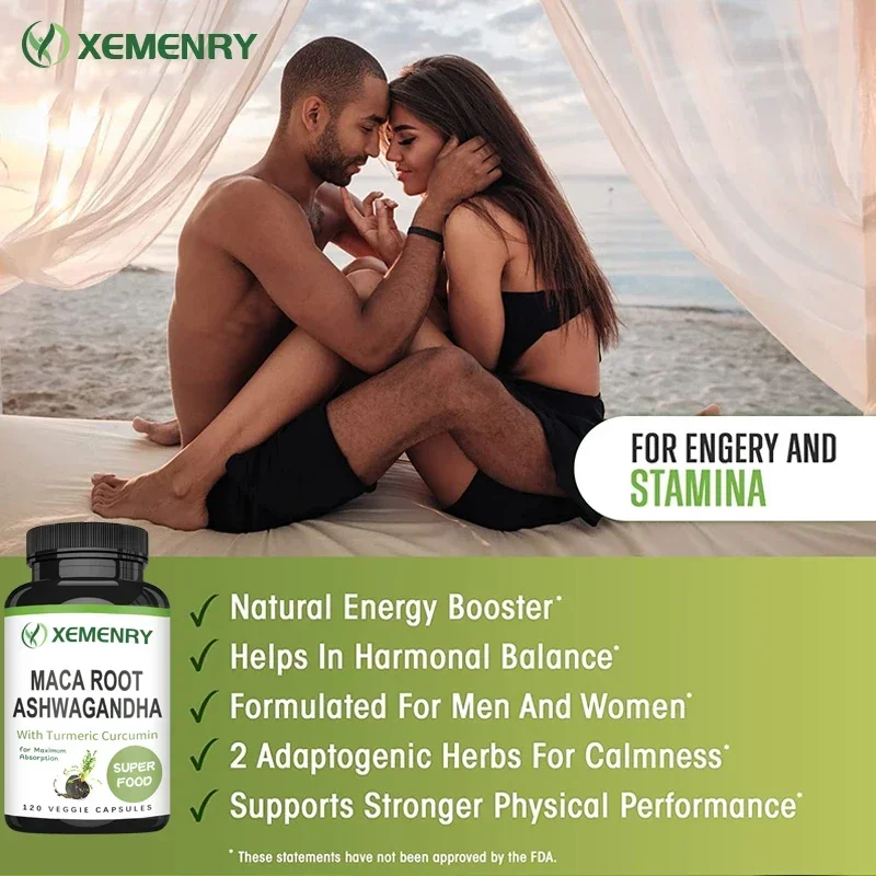 Men's Supplement - Maca Root + - Turmeric Curcumin Capsule recension och pris