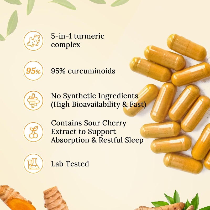 Curcumin 95%  Glucosamine Cont - Turmeric Curcumin Capsule recension och pris